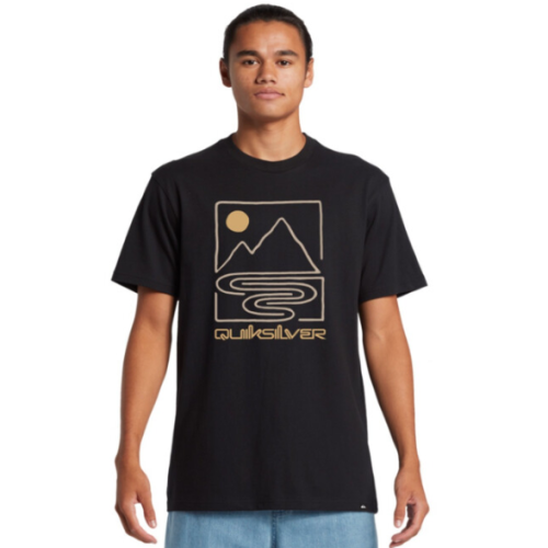 Remera MC H QS Outline Mountains