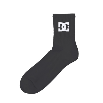 Medias N DC Mid Crew B&W Pack*2