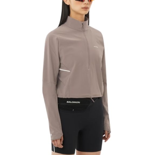 Buzo 1/2 Cierre D Sense Aero Hybrid Cropped,  Salomon