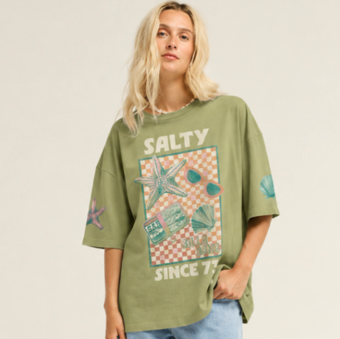 Remera MC D Salty Since Over,  Billabong