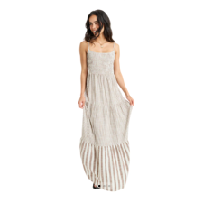 Vestido D Tropical Glow Maxi Stripe,  Roxy