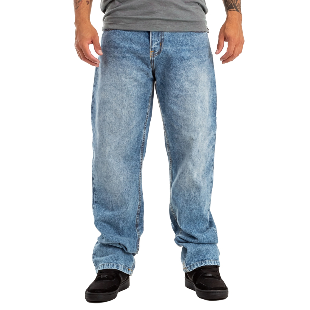 Jean H Baggy Washed Blue Blue